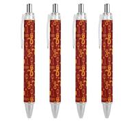 BHHJKK Stylo à bille rétractable « Year of the Snake 2025 Happy Chinese New Year 2025 » - Encre noire - Cadeaux pour étudiants - Fournitures de bureau