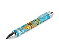 BHHJKK Stylos à bille rétractables élégants et élégants, feuilles d'automne et champignons froids, 1 pièce de 0,5 mm, stylos d'écriture lisses et confortables, fournitures de bureau pour homme et
