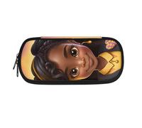 BHHJKK Trousse à crayons africaine pour enfants afro noire pour filles - Trousse à crayons universitaire - Haute capacité - Boîte à crayons magique durable, Fille afro-américaine 14 ans, Taille