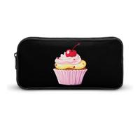 BHHJKK Trousse à crayons amusante motif cupcake cerise - Grande capacité - Organiseur portable pour stylos, Comme indiqué sur la photo, Taille unique, Trousses à crayons