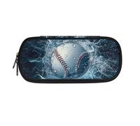 BHHJKK Trousse à crayons avec motif de football pour garçons de 4 à 6/6 à 8 ans - Esthétique - Trousse à crayons d'école, grande capacité, baseball, Taille unique, Trousses à crayons
