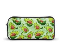 BHHJKK Trousse à crayons avec motif drapeau de la République dominicaine pour homme et femme, grand sac de rangement pour cosmétiques, pièces de monnaie, organiseur de crayons portable avec fermeture