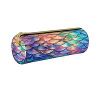 BHHJKK Trousse à crayons colorée en forme d'écailles de sirène avec fermeture éclair pour le bureau, l'école, l'université, le travail, Comme indiqué sur la photo, Taille unique, Trousses à crayons