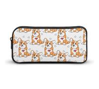 BHHJKK Trousse à crayons de grande capacité, motif empreintes de pattes de dessin animé Corgis, trousse à crayons portable, grande capacité pour ranger les stylos, la papeterie, Style(94), Taille