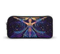 BHHJKK Trousse à crayons fantaisie Interstellar Goddess Sun Star - Trousse à crayons amusante - Grande capacité - Organiseur portable pour stylos, Comme indiqué sur la photo, Taille unique, Trousses à