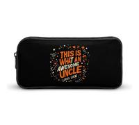 BHHJKK Trousse à crayons humoristique avec inscription « This is What an Awesome Uncle Looks Like » - Grande capacité - Organiseur de stylos portable, Comme indiqué sur la photo, Taille unique,