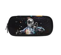 BHHJKK Trousse à crayons multifonction avec fente pour stylos et stylos Motif loup galaxie pour garçons et adultes, Astronaute Space Planet, Taille unique, Trousses à crayons