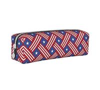 BHHJKK Trousse à crayons patriotique américaine du 4 juillet 2023 avec fermeture éclair en cuir pour stylos, crayons, maquillage, Comme indiqué sur la photo, Taille unique, Trousses à crayons
