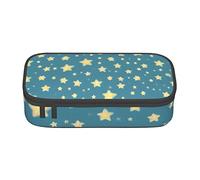 BHHJKK Trousse à crayons vide avec fermeture éclair - Motif tête d'aigle - Grande capacité - Pour bureau, Motif imprimé étoile à cinq branches, Taille unique, Trousses à crayons