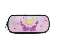BHHJKK Trousse à crayons Zebra pour adolescentes, filles, organiseur de bureau pour adultes, femmes, hommes, trousse à crayons pour garçons et filles, Lune et Fleur, Taille unique, Trousses à crayons