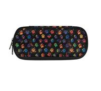 BHHJKK Trousse à crayons Zebra pour adolescentes, filles, organiseur de bureau pour adultes, femmes, hommes, trousse à crayons pour garçons et filles, Pattes de chien., Taille unique, Trousses à
