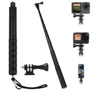 BHHTBB Perche Selfie Invisible 150 cm Compatibilité pour Insta360 X3 X4, One X2/RS, GoPro Hero 13/12/11/10/9, DJI Osmo Action, Vis 1/4