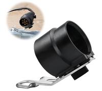 BHHTBB Support de prise de remorque, support de fiche, support de remorque pour adaptateur 7 à 13 broches avec plaque de montage en métal, support rotatif, support de timon de remorque