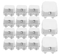 Bhina 15 Pièces Cartons d'Oeufs Boîtes à Œufs pour 4 Œufs Cartons D'oeufs en Papieravec Autocollants Sans Impression, Robustes et Durables, pour Œufs de Poule, Cadeaux de Pâques, Artisanat (White)