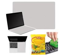 BHIPKOT Chiffon de Nettoyage Écran, Gel Nettoyant, Protection Contre la Saleté sur le Clavier d'Ordinateur Portable, Compatible avec MacBook Pro 13", MacBook Pro 14" et MacBook Air 13" (13 Pouces)