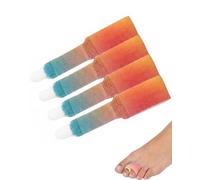 BHIPKOT Écarteur Orteil 4pcs Multicolore - Séparateur Élastique Souple pour Redresser Oreillons & Doigts Superposés - Protection Anti-Frottement & Confort Sous Chaussures