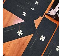 BHJAYIGS Antiderapant Escalier, 15 Marchettes d'escalier antidérapantes, Bande Antidérapante Escalier, Tapis d'intérieur antidérapant, Tapis de marches pour Enfants, Aînés et Animaux(B,70x22cm)