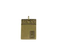 BHLZSY Jeu antique, cuivre ancien, étiquette « No Matter Tag » à suspendre, pendentif nuage de bon augure, prière pour la paix, accessoires de corde à main, pendentif porte-clés