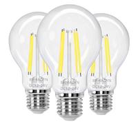 BHMAOYN Ampoule LED E27 12V à visser,6W Basse Tension E27 Ampoules AC/DC 12-24V Antique Rétro E27 Lumières LED équivalent 60W,Pour Camping-Car (Blanc Froid 5000K, A60 6W E27 Pack de 3)