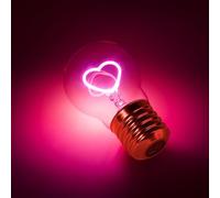 BHMAOYN Ampoule sans fil | Ampoule à piles USB | Lampe Edison à LED pour chambre | Ampoule à piles | Ampoule à piles | Ampoule Edison Ampoule en forme de cœur