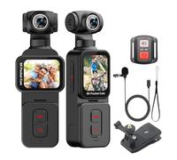 Bhnjyred Caméra Sport 5K Portable avec Suivi du pour Vlogging Pro | Résolution 5K disponible pour des vidéos ultra nettes, avec 4K/60 ips et 1080p/60 ips, idéal pour vlogging et action.