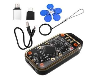 Bhnjyred Lecteur RFID Émulateur 8 Cartes et 125KHz 13,56MHz NFC | Lecture et écriture RFID rapides sur 8 emplacements, émulation et stockage de 16 cartes, couvrant 125KHz et 13,56MHz.