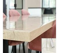 BHODA Nappe Rectangulaire Toile Cirée 65x75cm, Imperméable, Résistant à l'huile, PVC Souple Transparent Taille au Choix, Nappes pour la Maison, la Cuisine, Les Fêtes, Angle Droit 2mm