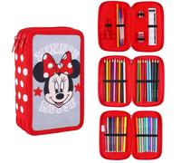 bHome École Trousse à crayons à trois niveaux avec recharge Minnie Mouse PEBH1292