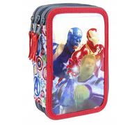 bHome School trousse à crayons à trois niveaux avec recharge Avengers PEBH0841