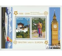 Bhoutan Block477A (complète.Edition.) neuf avec Gomme Originale ** MNH 2006 50 Années Commerce en Europe (Timbres pour Les collectionneurs) Avions/Ballons/Zeppelins/Aviation