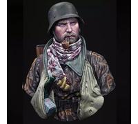 Bhowsa 1/10 Buste de soldat allemand de la Seconde Guerre mondiale en résin e maquette non peinte et non assemblée //i7f5w22