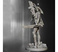 Bhowsa 1/24 Kit de modèle réduit en résine d'une agente guerrière de science-fiction Modèle en résine non peint et non assemblé // F8u6S43