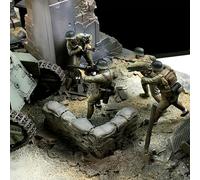 Bhowsa 1/35 Kit de figurines en résine de soldats chinois de la Seconde Guerre mondiale, non peintes et non assemblées. Figurines en résine (4 personnages, sans décor) //q9E6J5