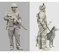 Bhowsa 1/35 Kit de figurines en résine de soldats de la Seconde Guerre mondiale Non peint et non assemblé Figurines en résine (2 personnes) //q9E7J9