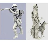 Bhowsa 1/35 Kit de figurines en résine de soldats de la Seconde Guerre mondiale Non peint et non assemblé Figurines en résine (2 personnes) //q9E7J6