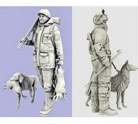 Bhowsa 1/35 Kit de figurines en résine de soldats de la Seconde Guerre mondiale Non peint et non assemblé Figurines en résine (2 personnes) //q9E7J10