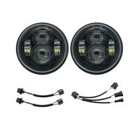 BHRMOTO phare de moto Phare Av&ant LED Pour Moto Pour Dyna Fat Bob FXDF 2008-2017, Accessoires, 1 Paire, Double De 4,65 Pouces