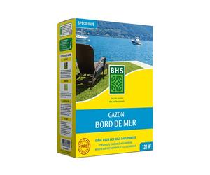 BHS GBM3 | 3kg | 120 m² | Gazon Bord De Mer | Grande résistance au vent, à la sécheresse et aux conditions salines | Bon comportement estival | Esthétique et résistance générale