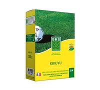 BHS Kikuyu - Gazon Zones Méditerranéennes - 300g - 25 m² - Résistant aux Fortes Chaleurs - Bonne Résistance aux Piétinements KIK300