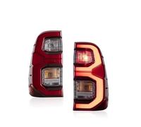 BHSKWNX Ensemble Feu Arrière Pour Toyota Pour Hilux 2015-2020 Clignotant Frein Inverse Ensemble Feu Arrière Voiture Plug And Play 2 Pièces Paire Feux Arrière LED(Start-up animation)