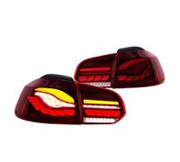 BHSKWNX Ensemble Feu Arrière Pour VW Pour Golf 6e Génération Mk6 Hayon 2008-2014 Feux Arrière OLED Avec Éclairage De Bienvenue Dynamique (style GTS)(Red Clear)