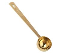 BHSTTNIXP Cuillère à matcha dorée de 15 ml, cuillère de table, cuillère à mesurer, cuillère à café, cuillères en acier inoxydable pour poudre, cuillères à lait en poudre pour bébé