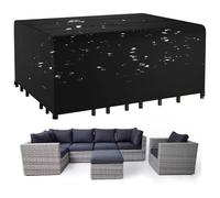 BHTMOI Bache Table De Jardin Protection Table Exterieur Rectangulaire 220x90x75cm Housse Salon De Jardin Imperméable Et Indéchirable Anti-UV 600d Oxford Bache Salon De Jardin