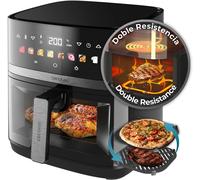 BHUT-Air Fryer Cecofry&Grill Duoheat 8000. Friteuse À Air Sans Huile 8L, Grill Et Plancha, Résistance Double, 2200W, Cuisson Uniforme, Moins De Graisse, Idéale Pour Pizzas