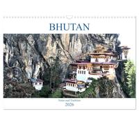Bhutan - Natur und Tradition (Wandkalender 2026 DIN A3 quer), CALVENDO Monatskalender: Eine Reise durch Landschaften und Städte Bhutans mit der Kultur im Fokus.