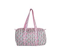 Bhuvik Creations Sac de sport matelassé en coton avec imprimé floral rose pour voyage, gym, w nd, unisexe