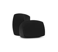 Power Dynamics BHW30BK Paire d'enceintes Murales Étanche 20 Watts RMS - Noir, 100V, 70V, 8 Ohms, IPX5, 3'', Support Inclinable, Idéal pour Diffuser Une Musique d'Ambiance en Terrasse, Jardin