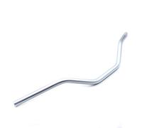 BHYShop 7/8"22mm Guidon Drag Barre Droite pour Honda Suzuki Chopper Rétro Classique Café Racer Universel Moto (Silver)