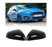 BHYYDS Coque de rétroviseur pour Ford Fiesta MK8 2018 2019 2020 2021 2022 2023 Coque De Rétroviseur (1Pair Glossy Black)