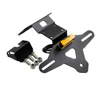 BHYYDS pour 675 NK 675 SS 675SR 675SR-R Kit De Support De Plaque D'immatriculation Pliable pour Moto avec Éliminateur De Garde-Boue Arrière Support de Plaque Moto(675SR-gold)